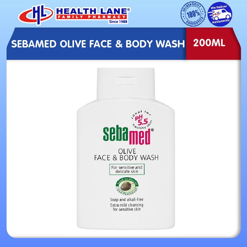 SEBAMED OLIVE FACE & BODY WASH (200ML)